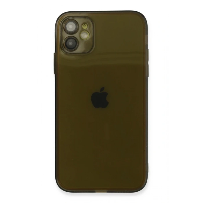 Apple iPhone 12 Uyumlu Kılıf Fly Lens Silikon - Siyah