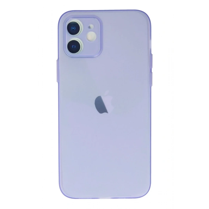 Apple iPhone 12 Uyumlu Kılıf Puma Silikon - Mor