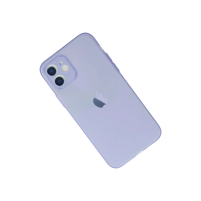Apple iPhone 12 Uyumlu Kılıf Puma Silikon - Mor