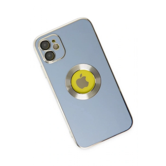 Apple iPhone 12 Uyumlu Kılıf Store Silikon - Sierra Blue