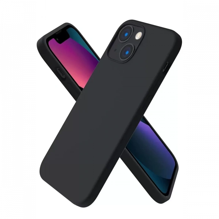 Apple iPhone 13 Mini Uyumlu Kılıf First Silikon - Siyah