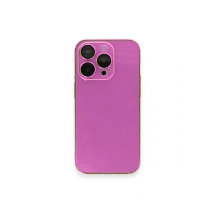 Apple iPhone 13 Pro Max Uyumlu Kılıf Armada Lensli Kapak - Pembe