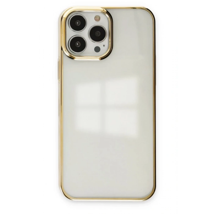 Apple iPhone 13 Pro Max Uyumlu Kılıf Element Silikon - Gold