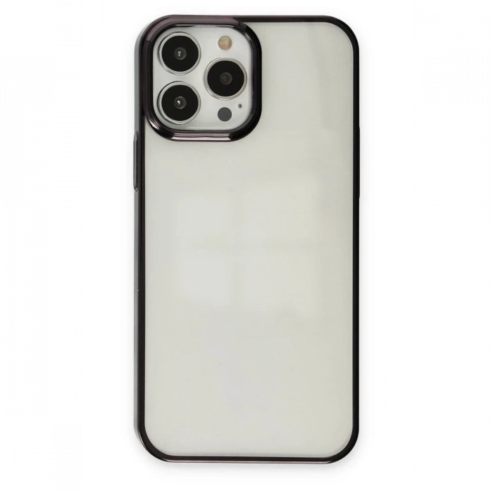 Apple iPhone 13 Pro Max Uyumlu Kılıf Element Silikon - Siyah