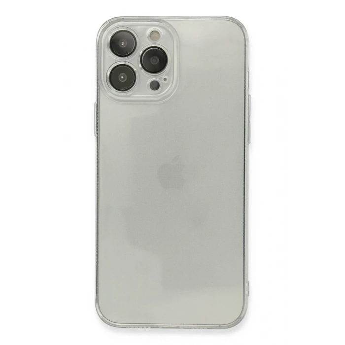 Apple iPhone 13 Pro Max Uyumlu Kılıf Fly Lens Silikon - Şeffaf