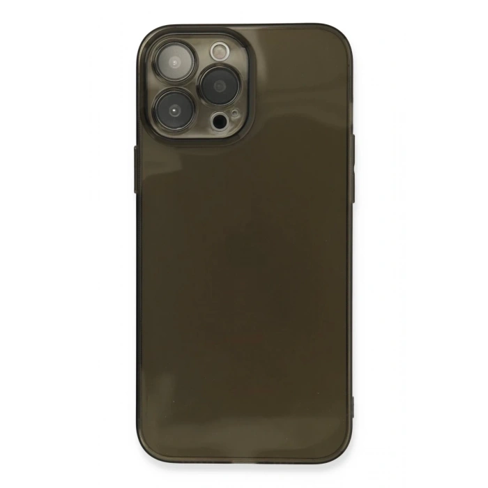Apple iPhone 13 Pro Max Uyumlu Kılıf Fly Lens Silikon - Siyah