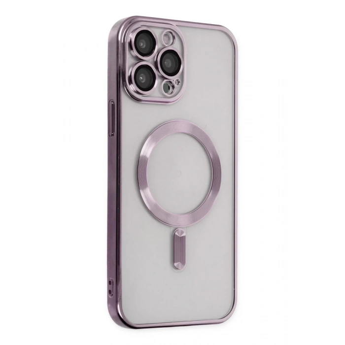 Apple iPhone 13 Pro Max Uyumlu Kılıf Kross Magneticsafe Kapak - Mor