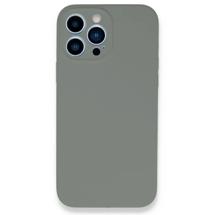 Apple iPhone 13 Pro Max Uyumlu Kılıf Lansman Legant Silikon - Gri
