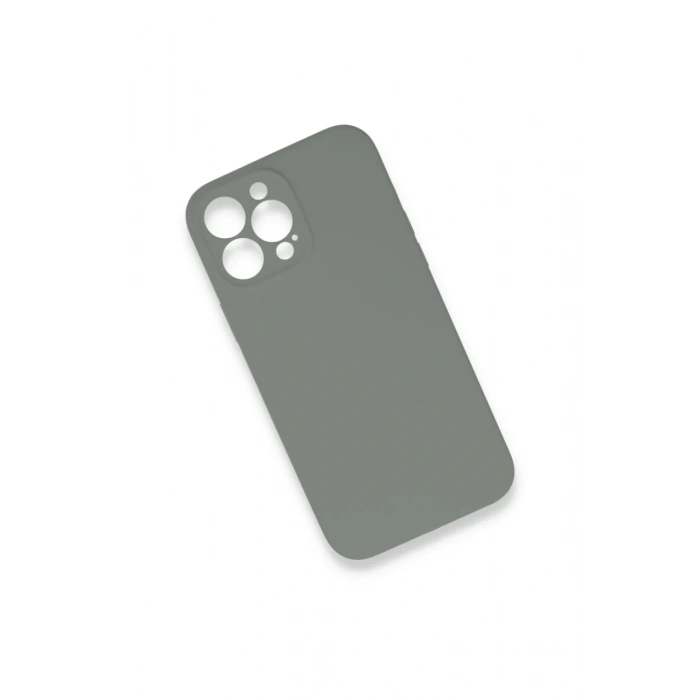 Apple iPhone 13 Pro Max Uyumlu Kılıf Lansman Legant Silikon - Gri