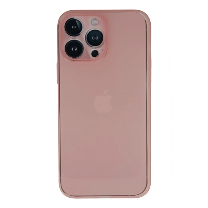 Apple iPhone 13 Pro Max Uyumlu Kılıf PP Ultra İnce Kapak - Pembe