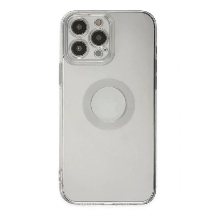 Apple iPhone 13 Pro Max Uyumlu Kılıf Santa Lens Silikon - Şeffaf