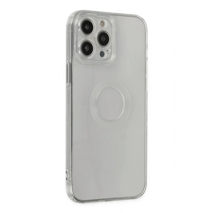 Apple iPhone 13 Pro Max Uyumlu Kılıf Santa Lens Silikon - Şeffaf