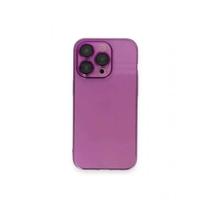 Apple iPhone 13 Pro Uyumlu Kılıf Armada Lensli Kapak - Mor
