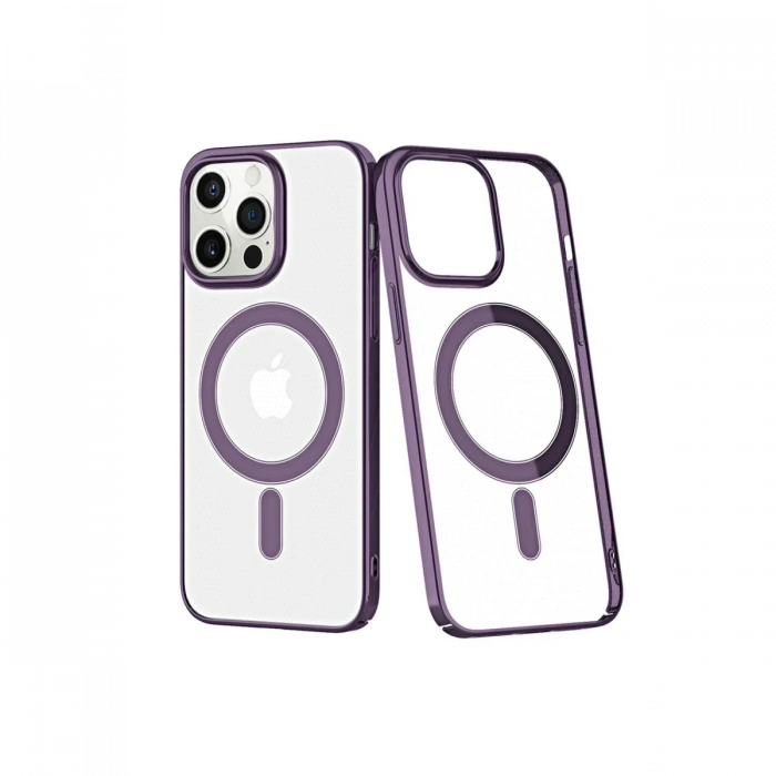 Apple iPhone 13 Pro Uyumlu Kılıf Element Magneticsafe Sert Kapak - Derin Mor
