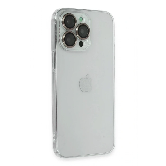 Apple iPhone 13 Pro Uyumlu Kılıf Luko Lens Silikon -Yeşil