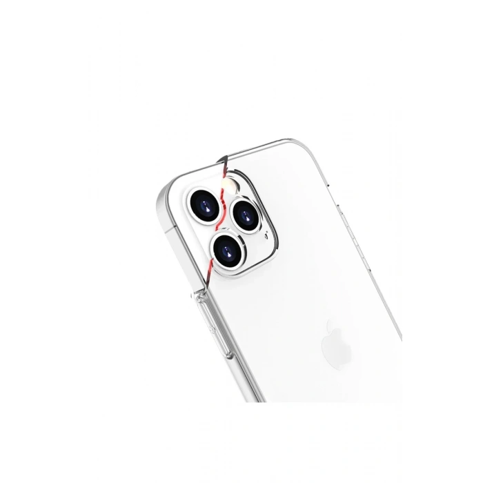 Apple iPhone 13 Pro Uyumlu Kılıf Lüx Şeffaf Silikon