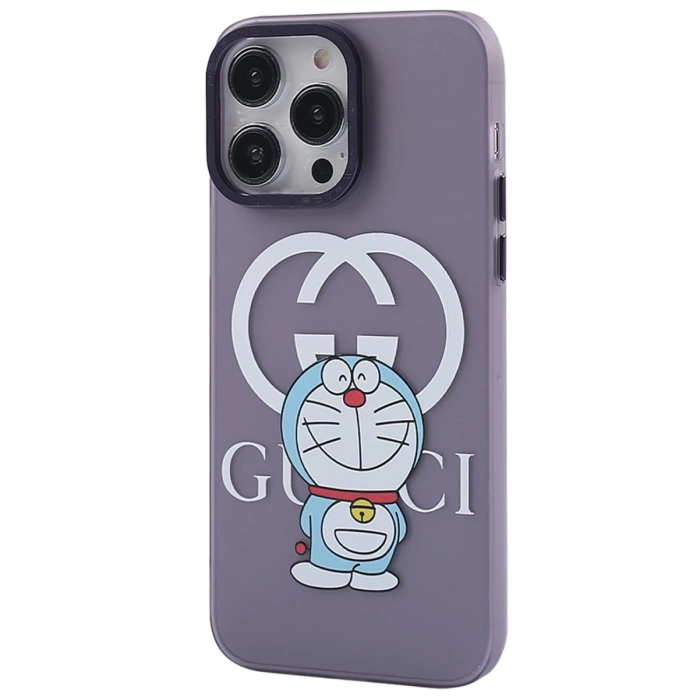 Apple iPhone 13 Pro Uyumlu Kılıf Prada Desenli Kapak - Prada Mor - 3
