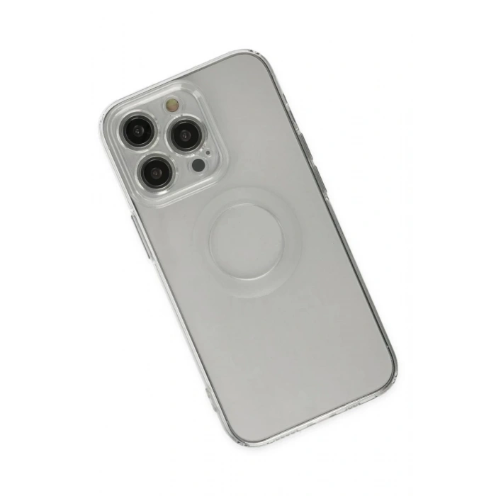 Apple iPhone 13 Pro Uyumlu Kılıf Santa Lens Silikon - Şeffaf