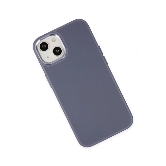 Apple iPhone 14 Plus Uyumlu Kılıf Asya Deri Silikon - Mor