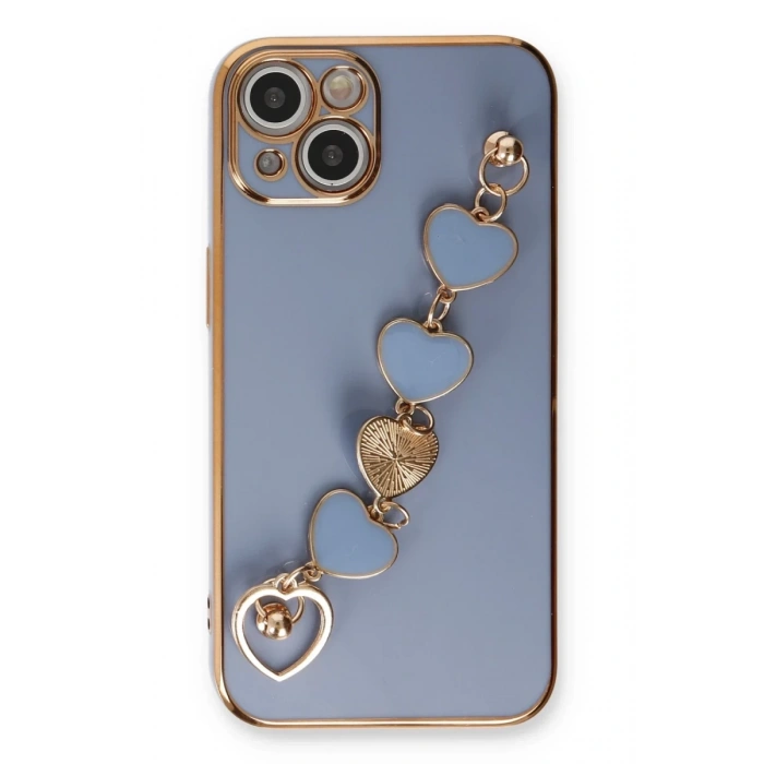 Apple iPhone 14 Plus Uyumlu Kılıf Esila Silikon - Gri
