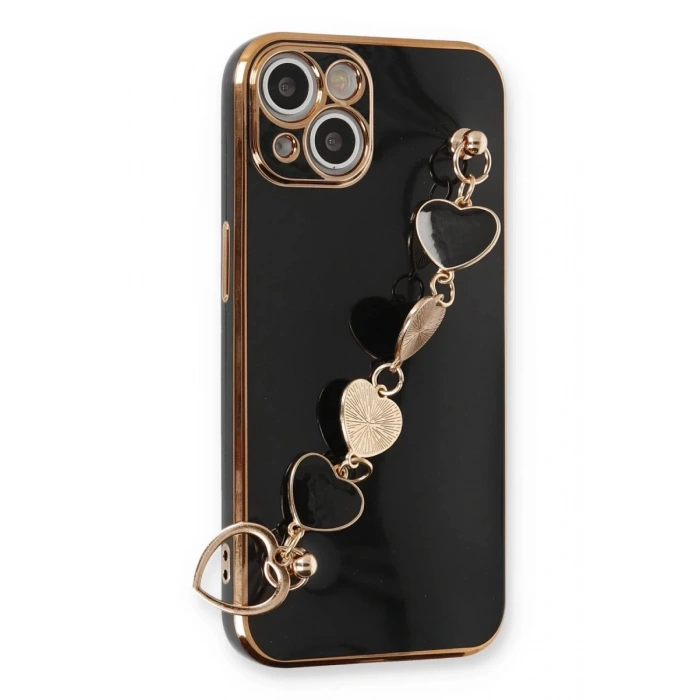 Apple iPhone 14 Plus Uyumlu Kılıf Esila Silikon - Siyah