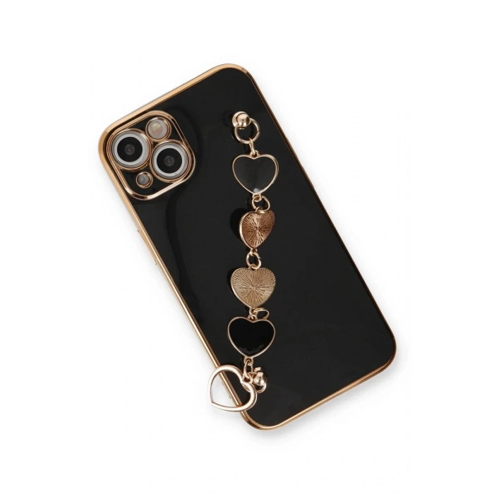 Apple iPhone 14 Plus Uyumlu Kılıf Esila Silikon - Siyah