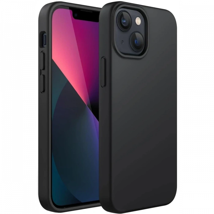 Apple iPhone 14 Plus Uyumlu Kılıf First Silikon - Siyah