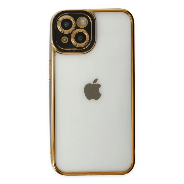 Apple iPhone 14 Plus Uyumlu Kılıf Liva Lens Silikon - Siyah