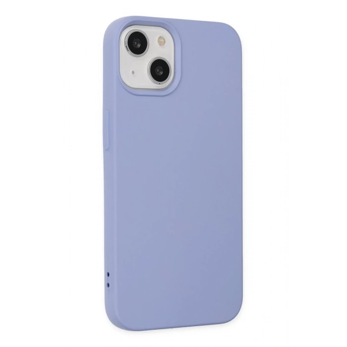 Apple iPhone 14 Plus Uyumlu Kılıf Nano içi Kadife Silikon - Lila