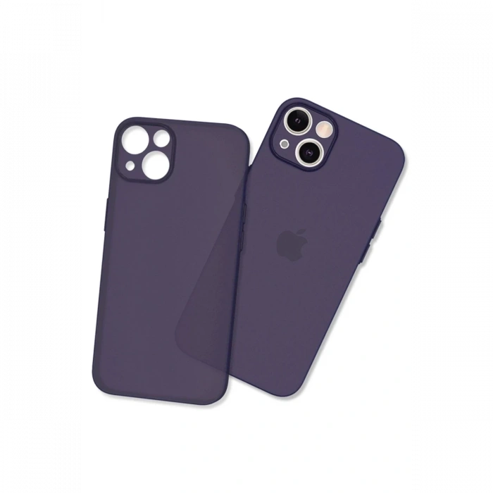 Apple iPhone 14 Plus Uyumlu Kılıf Puma Silikon - Koyu Mor