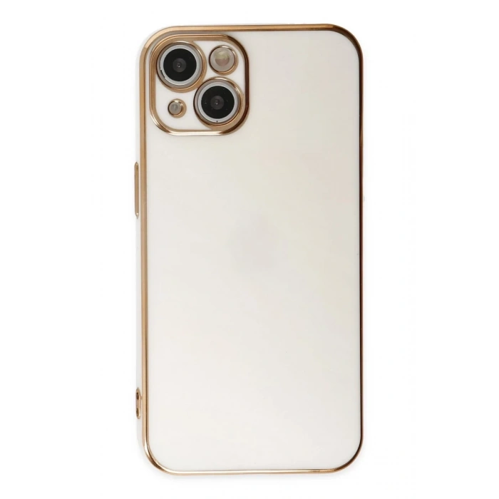 Apple iPhone 14 Plus Uyumlu Kılıf Volet Silikon - Beyaz