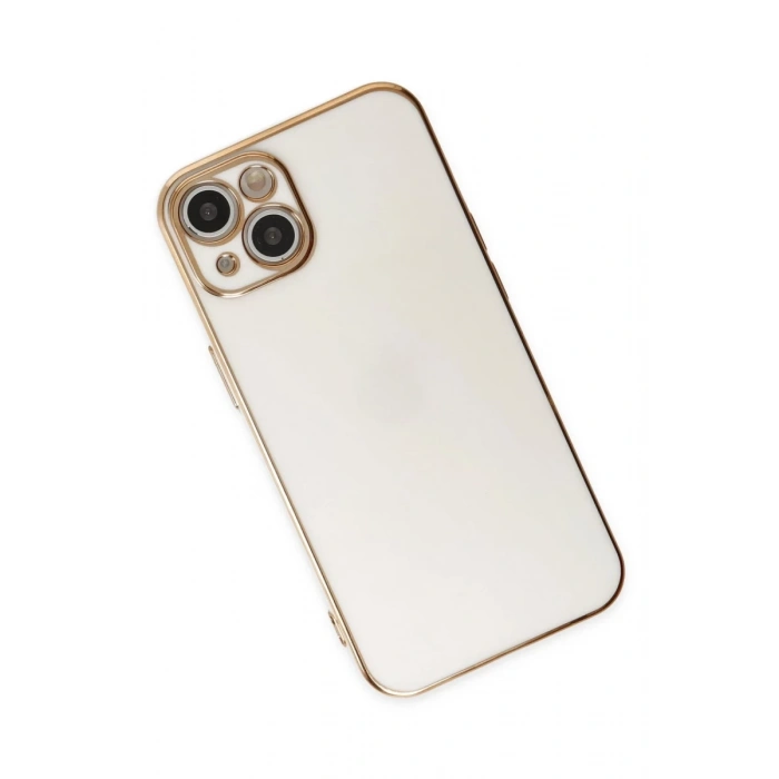 Apple iPhone 14 Plus Uyumlu Kılıf Volet Silikon - Beyaz