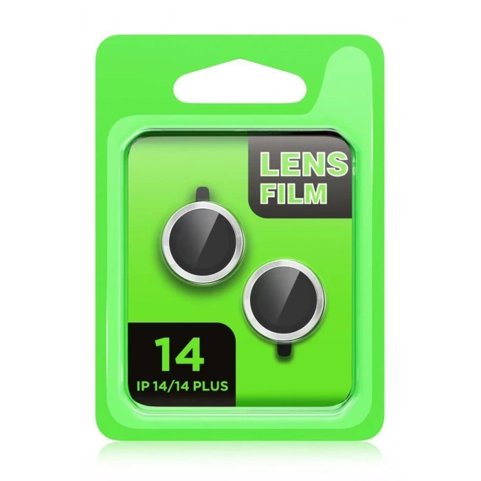 Apple iPhone 14 Plus Uyumlu Raze Metal Kamera Lens - Mor