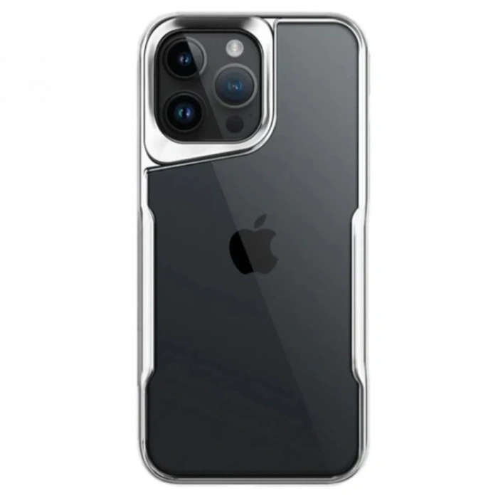 Apple iPhone 14 Pro Max Uyumlu Kılıf Boyi Silikon Kapak - Gümüş