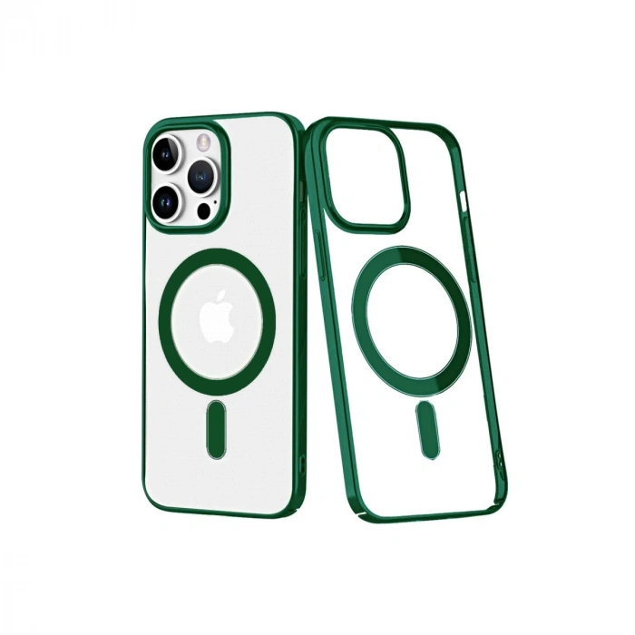 Apple iPhone 14 Pro Max Uyumlu Kılıf Element Magneticsafe Sert Kapak - Köknar Yeşili