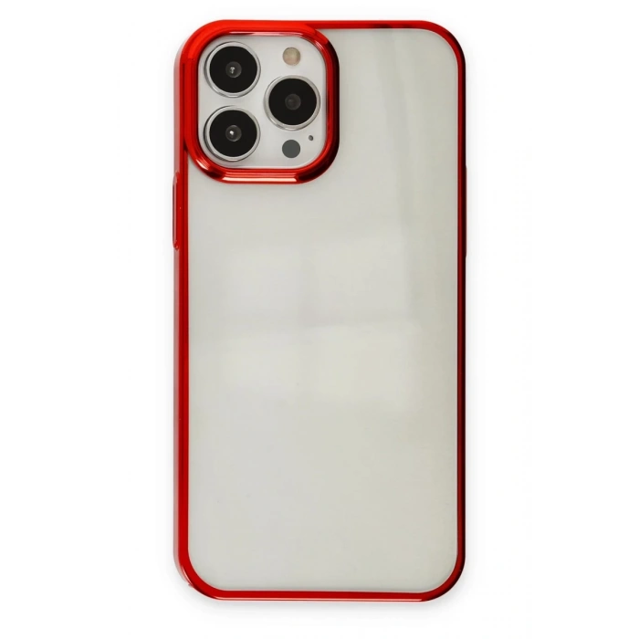 Apple iPhone 14 Pro Max Uyumlu Kılıf Element Silikon - Kırmızı