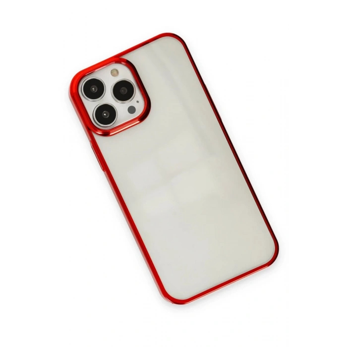 Apple iPhone 14 Pro Max Uyumlu Kılıf Element Silikon - Kırmızı