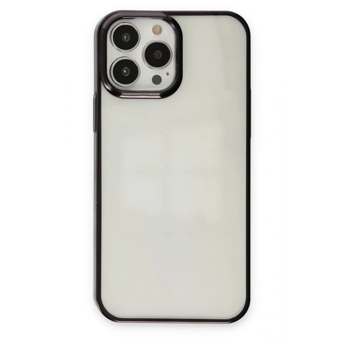 Apple iPhone 14 Pro Max Uyumlu Kılıf Element Silikon - Siyah