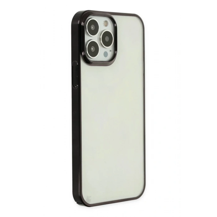 Apple iPhone 14 Pro Max Uyumlu Kılıf Element Silikon - Siyah