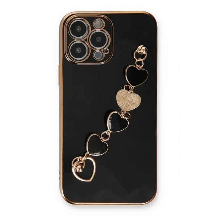 Apple iPhone 14 Pro Max Uyumlu Kılıf Esila Silikon - Siyah