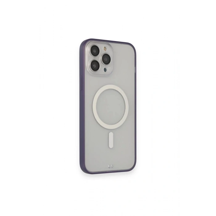 Apple iPhone 14 Pro Max Uyumlu Kılıf Grand Magneticsafe Kapak - Mor
