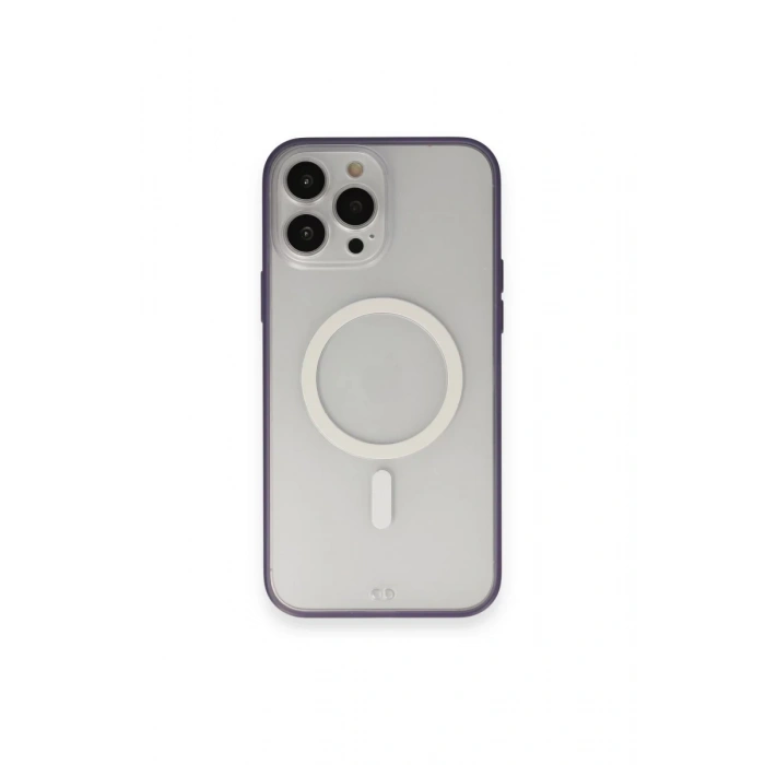 Apple iPhone 14 Pro Max Uyumlu Kılıf Grand Magneticsafe Kapak - Mor
