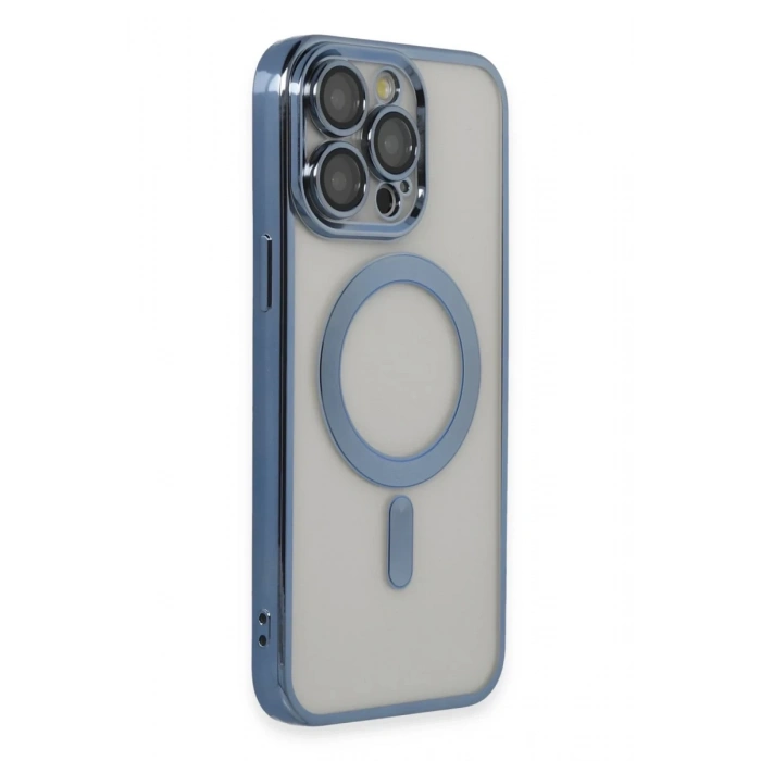 Apple iPhone 14 Pro Max Uyumlu Kılıf Kross Magneticsafe Kapak - Sierra Blue