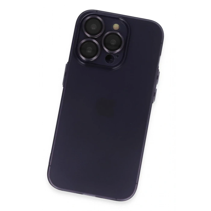Apple iPhone 14 Pro Max Uyumlu Kılıf Luko Lens Silikon - Siyah