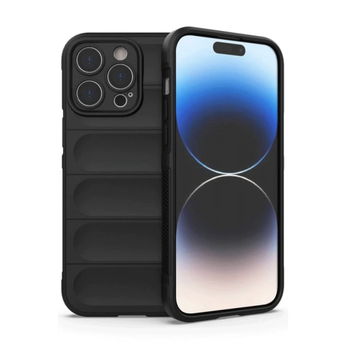 Apple iPhone 14 Pro Max Uyumlu Kılıf Optimum Silikon - Siyah