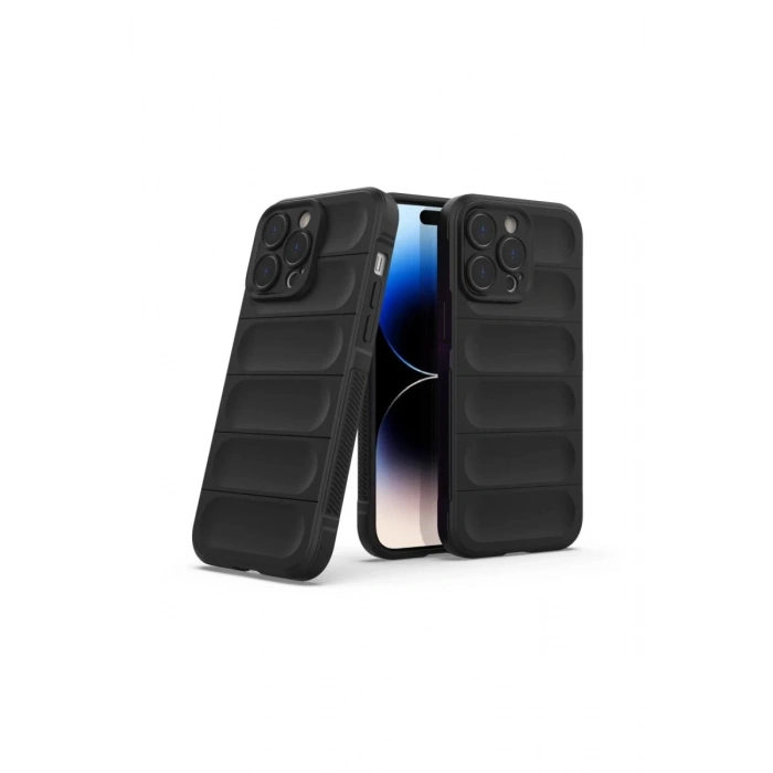 Apple iPhone 14 Pro Max Uyumlu Kılıf Optimum Silikon - Siyah