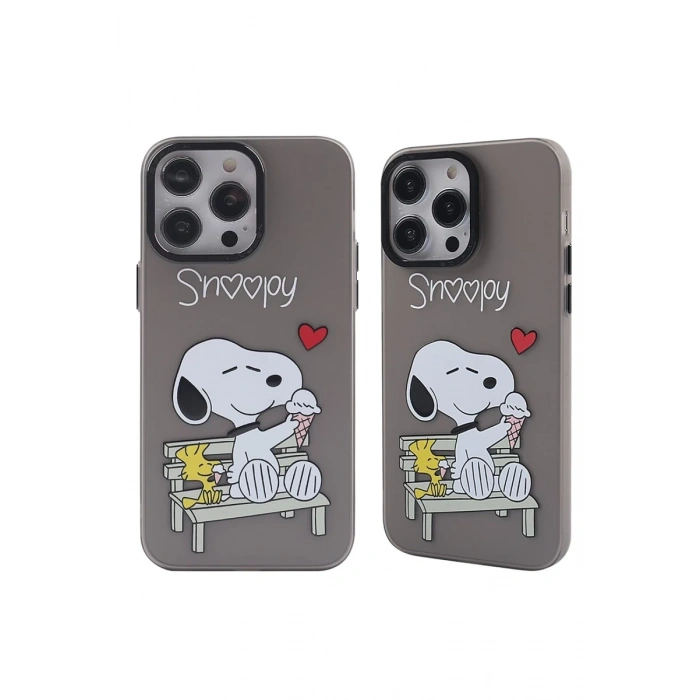Apple iPhone 14 Pro Max Uyumlu Kılıf Prada Desenli Kapak - Prada Siyah - 2