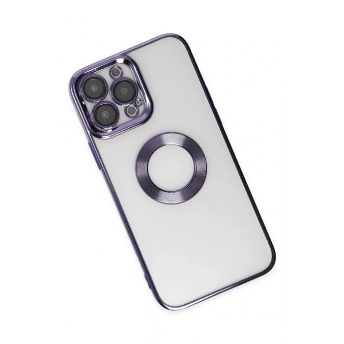 Apple iPhone 14 Pro Max Uyumlu Kılıf Slot Silikon - Mor