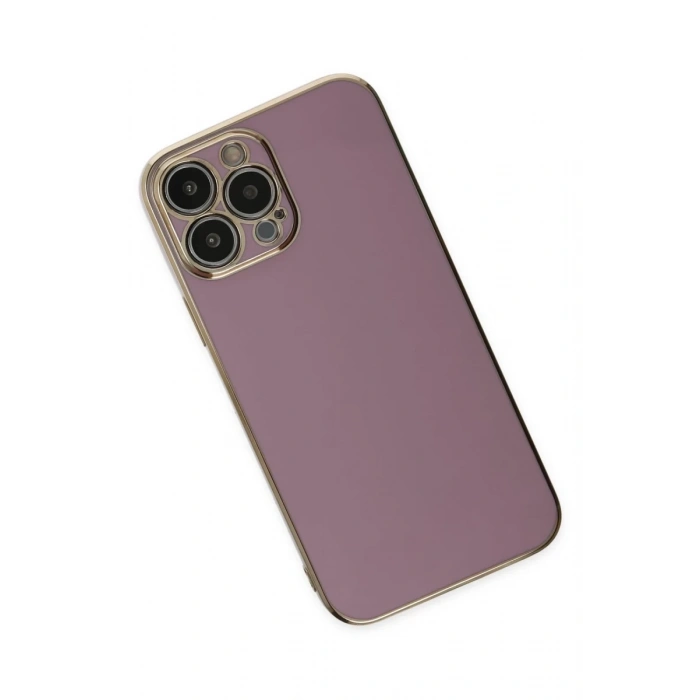 Apple iPhone 14 Pro Max Uyumlu Kılıf Volet Silikon - Mor