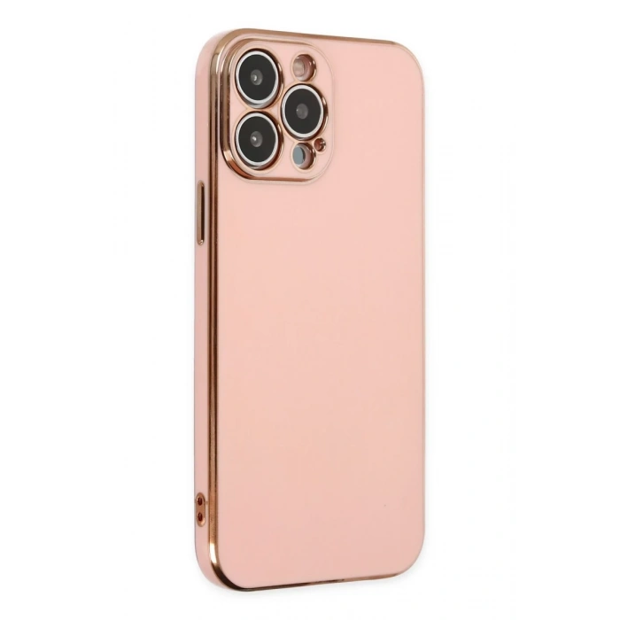 Apple iPhone 14 Pro Max Uyumlu Kılıf Volet Silikon - Pembe